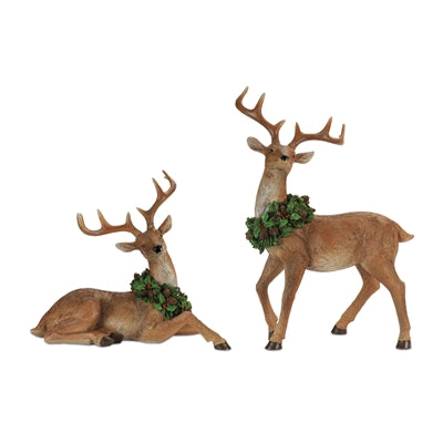 Deer w/Wreath