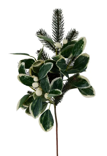 21"L Leaf/Pine/Pinecone/Berry Spray