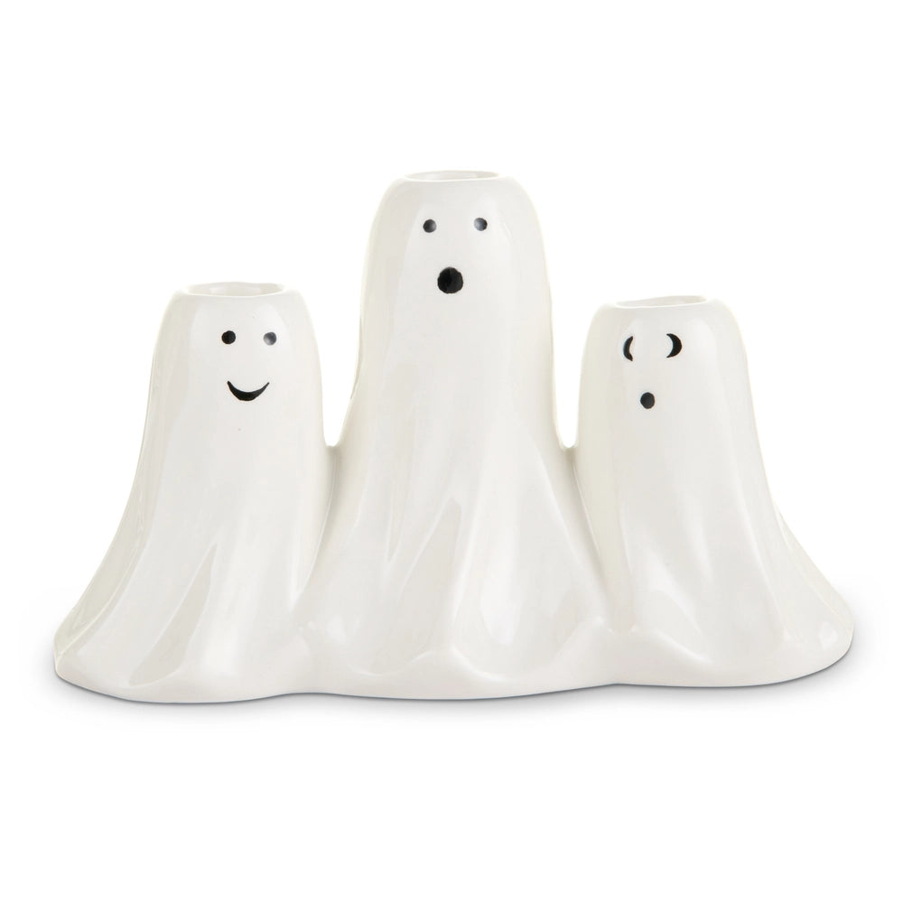 8" Trio Ghost Candle Holder