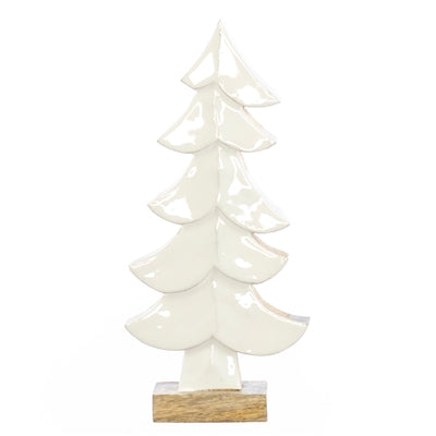 White Enamel Tree Lg