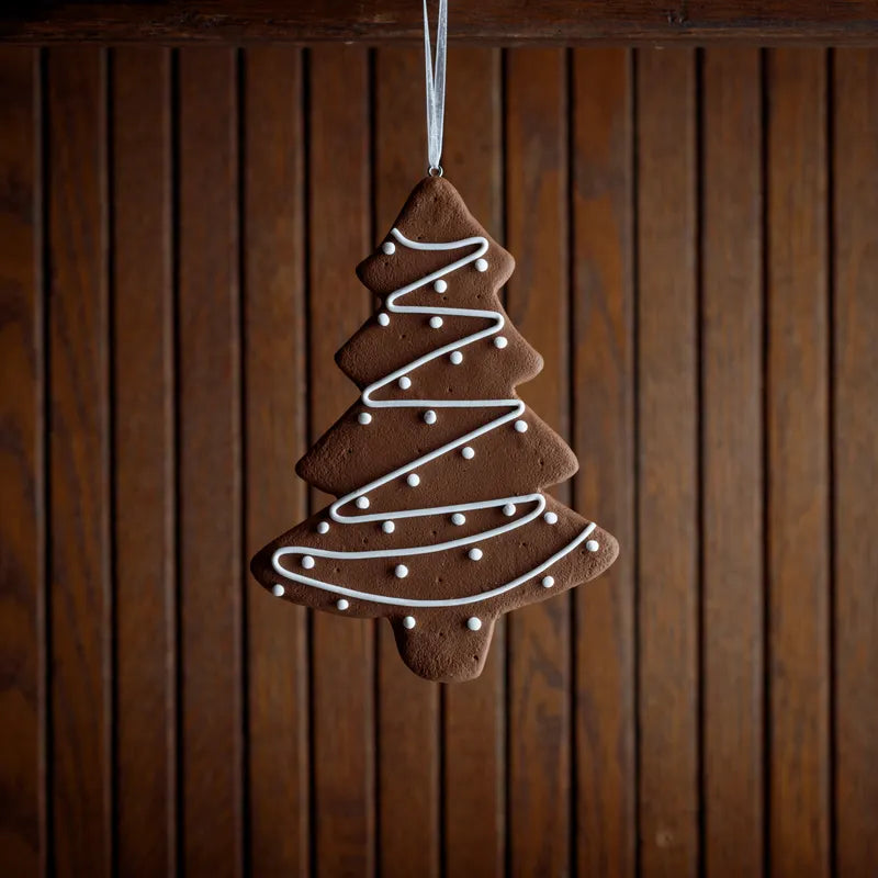 Faux Gingerbread Tree Ornament