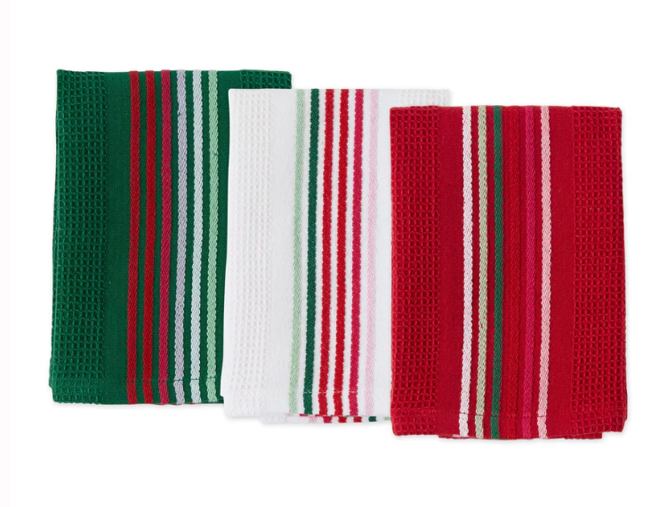 Spirited Stripes Heavyweight Essentials Dishcloth Set of 3
