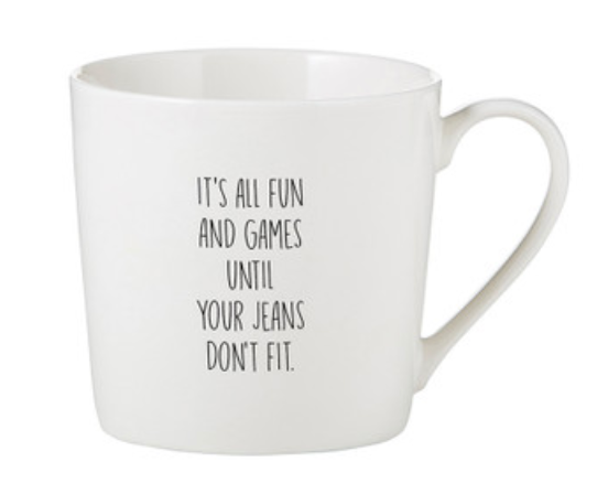Cafe Mug-Jeans Don't Fit