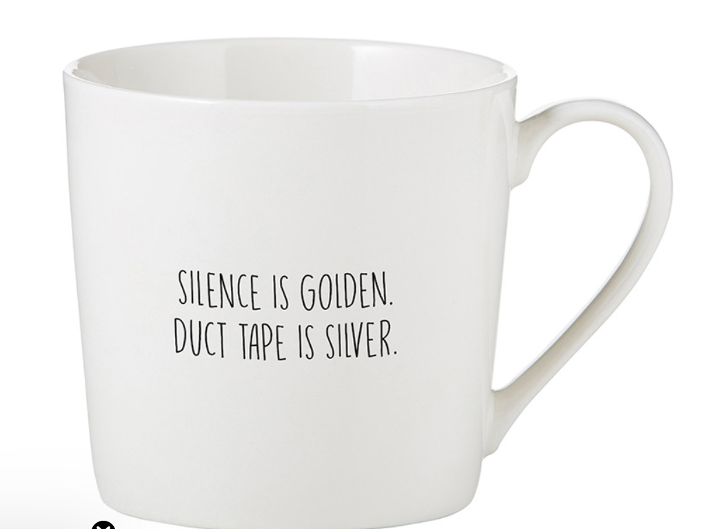 Cafe Mug - Silence is Golden