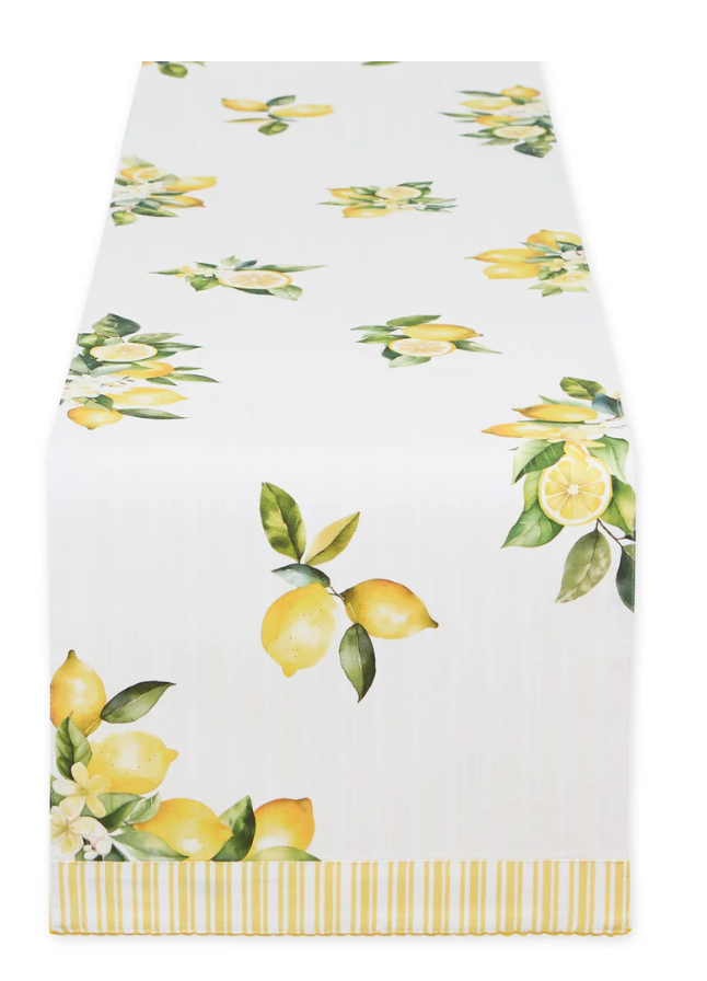 Lemon Grove Printed Table Runner
