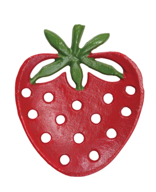 Cast Iron Strawberry Shaped Soap Dish
