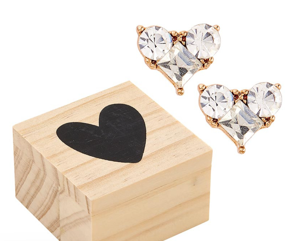 Treasure Box Earrings - I (Heart) You