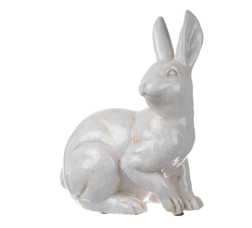 11.5x7x15" Hector Long-Eared Rabbit Statuette,Alert