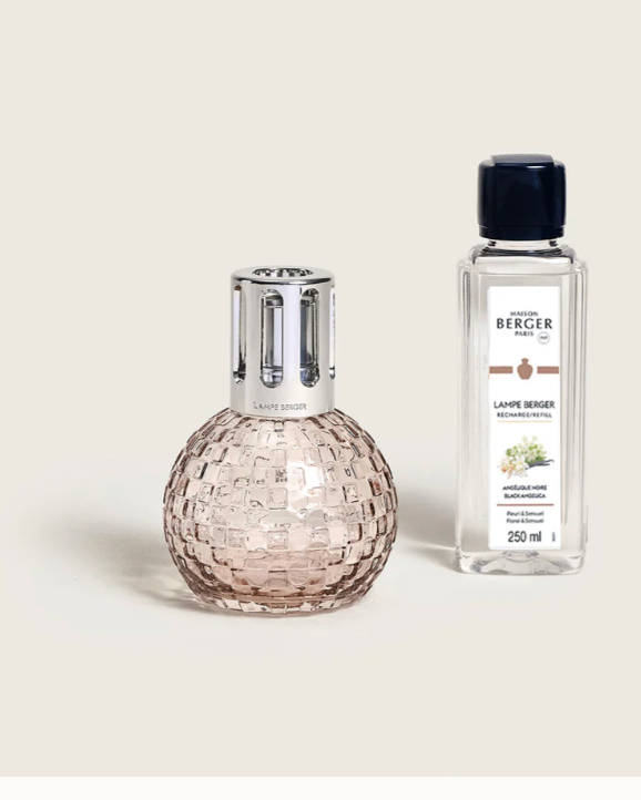 Disco Blush Fragrance Lamp Gift Set with Black Angelica