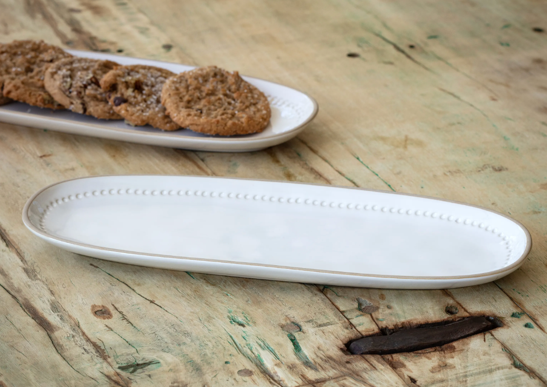 Isabella White Serving Platter