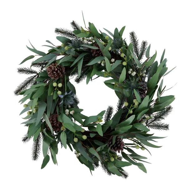 24"Dia Eucalyptus/Berry/Pine Wreath