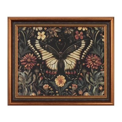 Framed Butterfly Print  24"L x 20"H Canvas