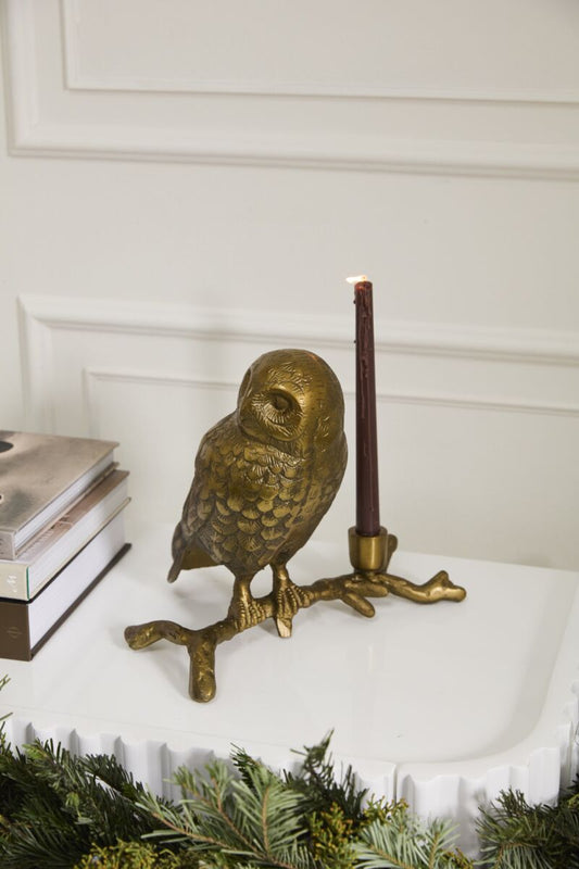 Owl's Watch Candleholder
