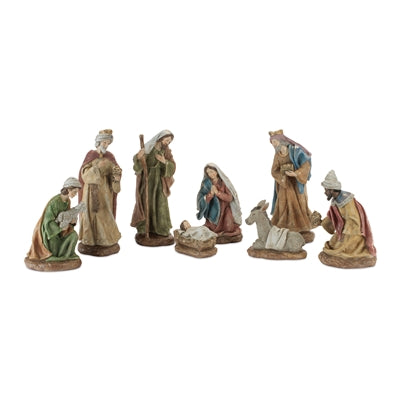 Nativity (Set of 8) 2"H - 7.75"H Resin
