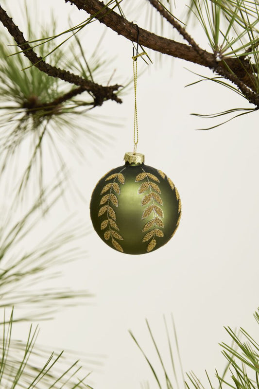 Beaded Leaf Ornament