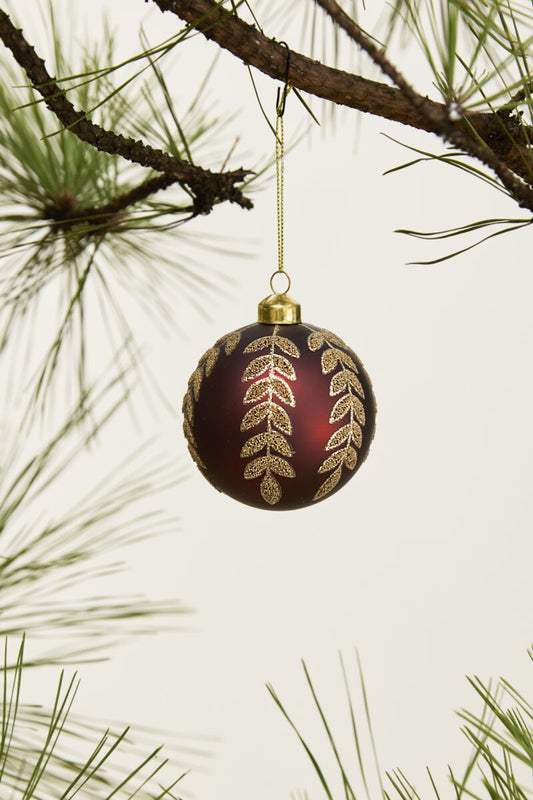 Beaded Leaf Ornament