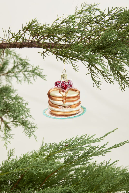 Dessert First Pancake Ornament