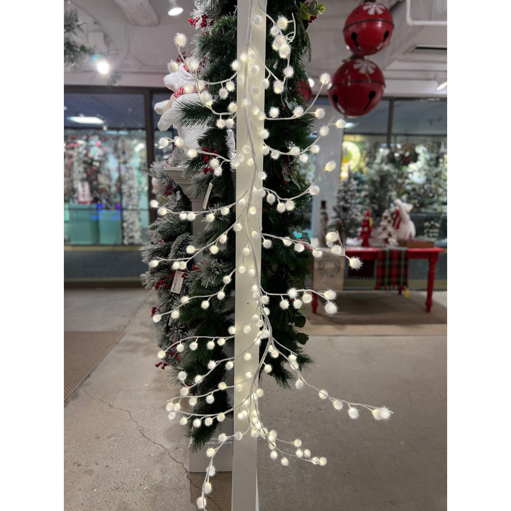SNOW BALL GARLAND LED