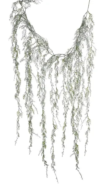 5'L Glitter Mini Cedar Hanging Garland