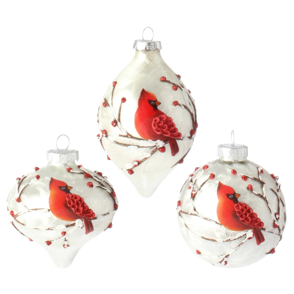 3" Cardinal Ornament