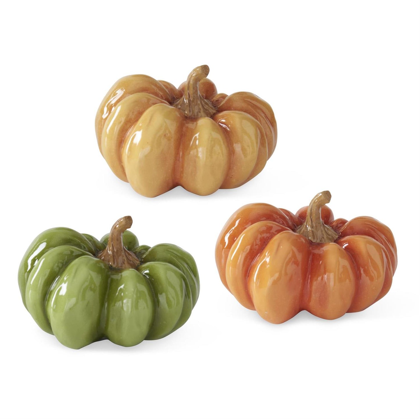 3 Inch Fall Colored Resin Pumpkins (4 Colors)