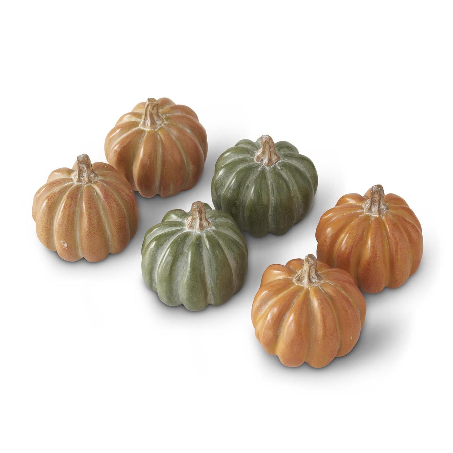 Assorted 3 Inch Resin Pumpkins (3 Colors 4 Ea)