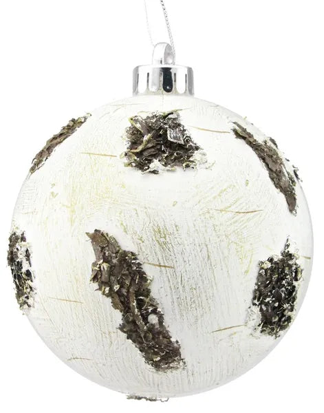 120Mm Birch Look Ball Ornament
