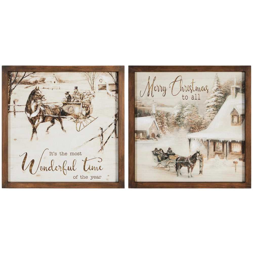 19" Wonderful Time Wall Art