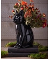 12" Black Cat Planter