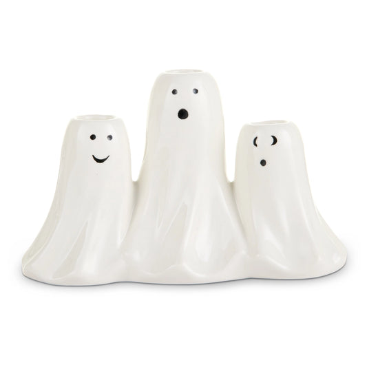 8" Trio Ghost Candle Holder