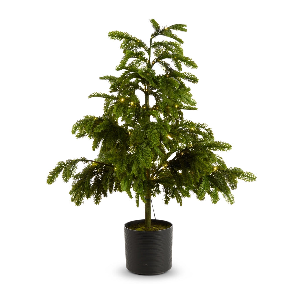 46" Lighted Green Tree