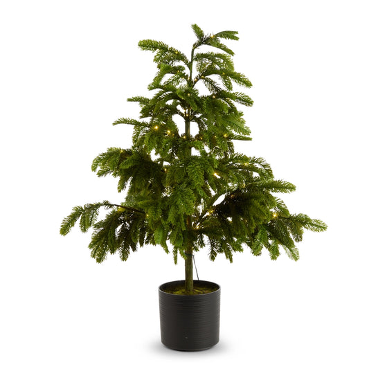 46" Lighted Green Tree