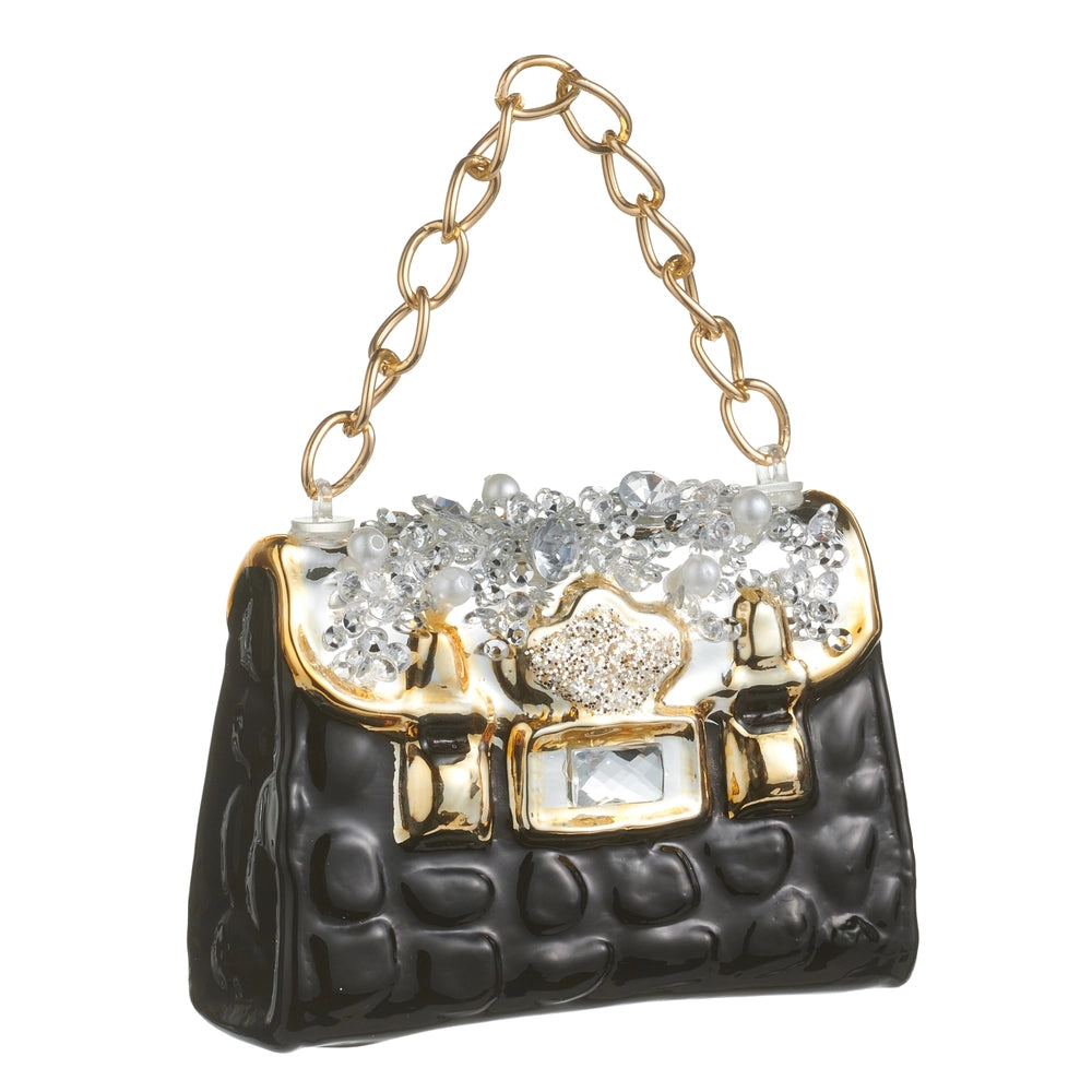 3.5" Jeweled Purse Ornament