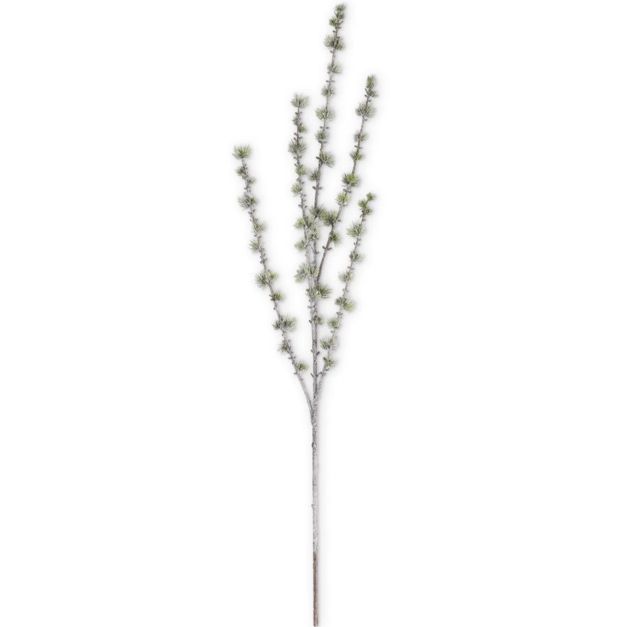 41 Inch Mini Green Snowy Pine Stem
