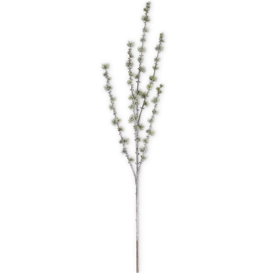 41 Inch Mini Green Snowy Pine Stem