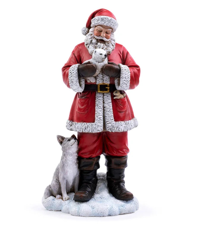 Santa with Dog and Bear
