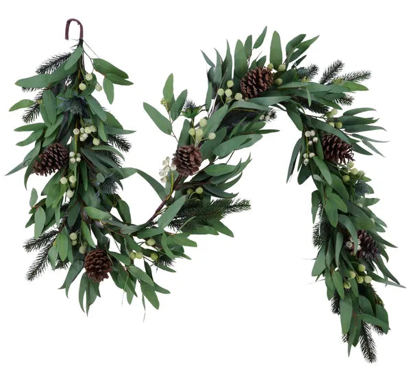 6'L Eucalyptus/Berry/Pine Garland