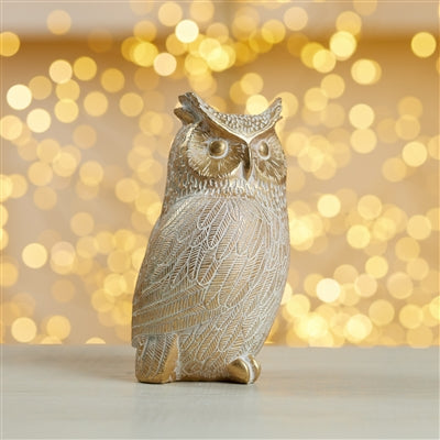 Owl 7”H Resin