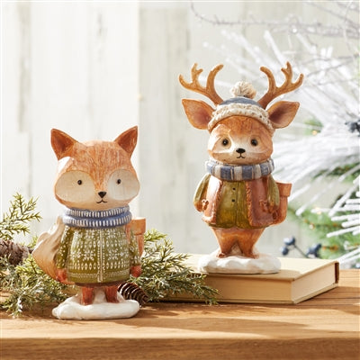 Winter Deer and Fox Sold Separately