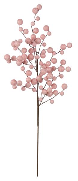 27"L Waterproof Frosted Mix Berry Spray Shiny Blush