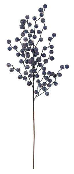 27"L Waterproof Frosted Berry Spray SHiny Navy Blue