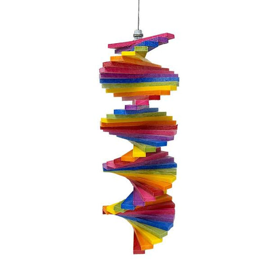 Rainbow Recycled Poly Small Helix Spinner