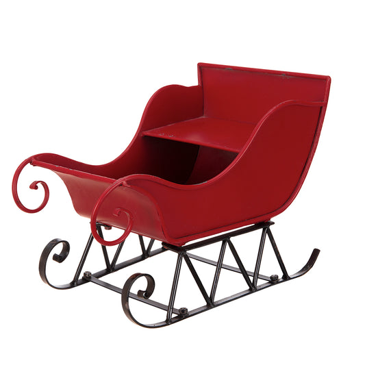 14.5x10x11"H Iron Red/Black Sleigh Small