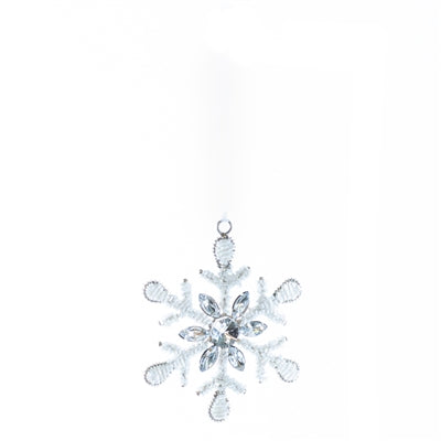 Snowflake Glass Orn