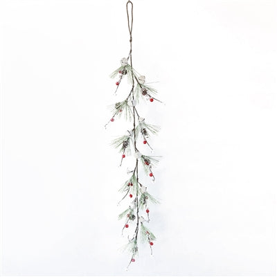 40” White Bell Garland