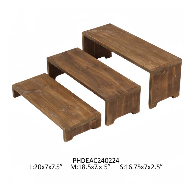 Nested Wooden Table Risers