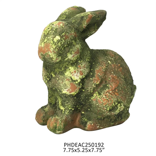 Mossy Terra Cotta Bunny