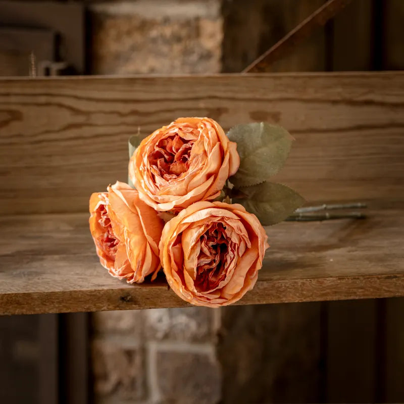 English Rose Bouquet Coral
