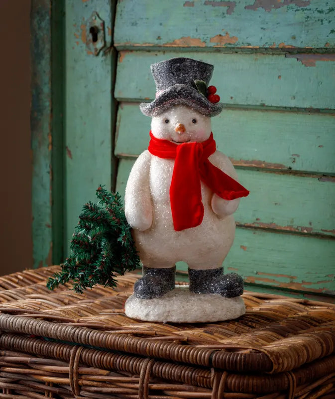 Tabletop Vintage Snowman 14"