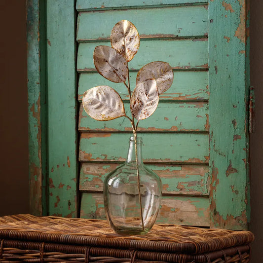 Iced Gold Magnolia Stem